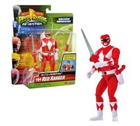 Power Rangers - Auto-Morphin, Statuetta articolata 2 in 1, 15 cm, Ranger Rosso - Jason Lee Scott, per bambini dai 4 anni, PWG072