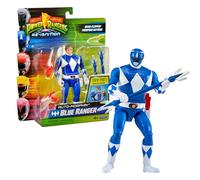 Power Rangers - Auto-Morphin, statuetta snodata 2 in 1, 15 cm, Ranger Blu - Billy Cranston, per bambini dai 4 anni, PWG074