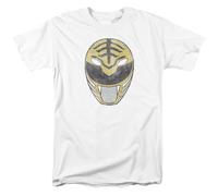 Power Rangers - Bianco Ranger Maschera - Adulto Unisex T-Shirt
