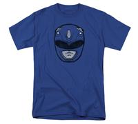 Power Rangers - Blu Ranger Maschera - Adulto Unisex T-Shirt