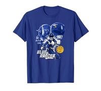 Power Rangers Blue Ranger Maglietta, Uomo, Blu Reale, XXL
