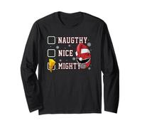 Power Rangers Christmas Naughty Nice And Mighty Morphin Maglia a Manica