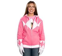 Power Rangers - Felpa con cappuccio - Uomo rosa Small