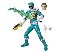 Power Rangers Lightning Collection Dino Charge Green Ranger 6-Inch Premium Collectible Action Figure Toy with Accessories, Ages 4 and Up