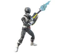 Power Rangers Lightning Collection Mighty Morphin Metallic Black Ranger, action figure giocattolo da collezione, 15,2 cm, accessori multipli