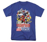 Power Rangers Morphin Time T-Shirt Uomo Royal Blue 100% Cotone