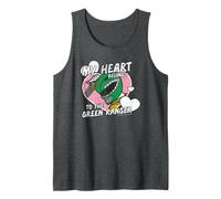 Power Rangers My Heart Belongs To The Green Ranger Vintage Canotta
