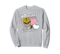 Power Rangers My Heart Belongs To The White Ranger Vintage Felpa