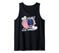 Power Rangers My Hearth Belongs 2 The Blue Ranger Distressed Canotta