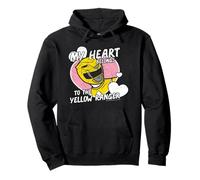 Power Rangers My Hearth Belongs 2 The Yellow Ranger Distress Felpa con Cappuccio