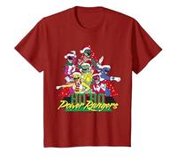Power Rangers Natale Ho Power Rangers Maglietta, Bambini, Mirtillo Rosso, 6 Anni