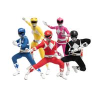 Mezco Toys Mighty Morphin Power Rangers figurine 1/12 Fantastic Four Deluxe Steel Box Set 16-17 cm