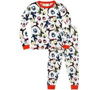 Power Rangers Pigiama per Ragazzi Vestibilitta Stretta Ninja Steel Bianco 8-9 Anni