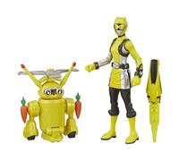 Power Rangers - Ranger Giallo e Morphin Jax Beastbot (2 action figure giocattolo da 15 cm, ispirate alla serie TV Beast Morphers)