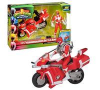 Power Rangers, Set di veicoli Deluxe, con statuetta 15 cm, Ranger Rosso - Jason Lee Scott, per bambini dai 4 anni in su, PWG04