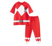 Power Rangers Set Pigiama Lungo Red Power Ranger Maniche Corte Uomo