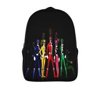 Power Rangers Zaino Zainetto Per Bambini, Zaino Da Cartone Animato Per Bambini Piccola Asilo Nido PreSchool Ragazzi Ragazze 40x28x16cm