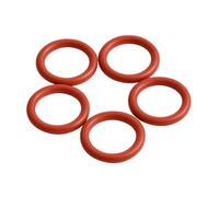 Power Rubber O-Ring VMQ MVQ, 2 x 1 mm, silicone per uso alimentare, certificato FDA, estremamente resistente alle temperature, impermeabile, set da 100 pezzi, rosso