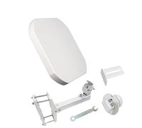 POWER SAT - Parabola satellitare piatta con una porta/2 uscite/quattro porte, ideale per la TV satellitare, resistente alle intemperie, mini-compatta (1 porta)