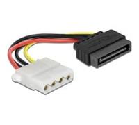 Power SATA/Molex Cable Nero, Rosso 0,12 m, Adattatore 0,12 m