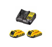 Power Set DeWALT (2 x 18V 2,0 Ah + DCB107)