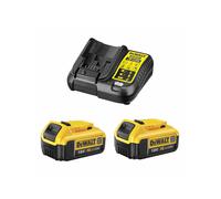 Power Set DeWALT (2 x 18V 4,0 Ah + DCB107)