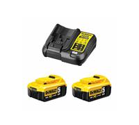 Power Set DeWALT (2 x 18V 5,0 Ah + DCB107)
