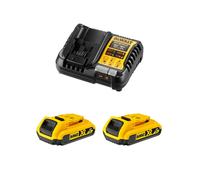 DEWALT Kit batteria DEWALT (2x 18V/2Ah plus DCB1104) Quantità:1