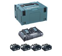 Power Set MAKITA (4 x 5,0 Ah + DC18RD + MAKPAC 3)