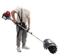 Power Shovel Snow Cleaner, scopa a gas a 2 tempi da 52 CC per erba artificiale, 2,4 HP spazzola manuale per tappeto erboso