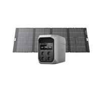 Power station portatile ECOFLOW DELTA 3 Max Plus 2.048 Wh, espandibile fino a 10 kWh; pannello solare bifacciale 400 W, ingresso solare 1.000 W; UPS 10 ms; backup domestico e campeggio