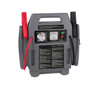 Powerplus Powerstation 4 in 1 POWX411 - Kit di soccorso per auto, diesel, moto, 1600 cc, alimentazione 7000 mAh, compressore da 17 bar, luce da 3,6 W