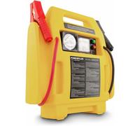 Powerplus Powerstation 4 in 1 POWX411 - Kit di soccorso per auto, diesel, moto, 1600 cc, alimentazione 7000 mAh, compressore da 17 bar, luce da 3,6 W
