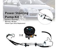 Power Steering Pump + High Pressure Pipe 4M513A696AC Per Ford Focus 2004-2011 T0