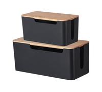 Power Strip Storage Box | Data Cable Organizer Case Storage Box | Cords with Cable Cutouts, Home Decoration for USB Hub System, Computer Routers, Cavi dati, TV Wires