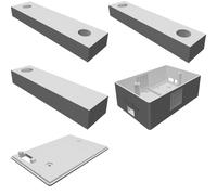 Power Supply Case for DC-DC Solar Battery Charging System with USB Display