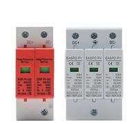 Power Surge Protective Device Arrester Low Voltage House 2P 3P Surge Voltage Protection DC 12V 24V 48V 500V 800V 1000V 40KA IINKUEYK(2P,DC24V 20-40KA)