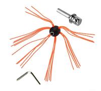 Power Sweeping - Kit di spazzole per camini con spazzola flessibile per trapano, rimozione efficiente della fuliggine da canne fumarie e fodere con varie curve angolate
