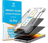 Power Theory Protezione dello schermo della privacy per iPhone 14 Pro Vetro Temperato Anti Spy protezione con il vassoio di facile installazione