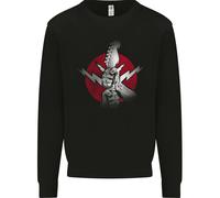Power To The Guitar Guitarist Electric Bass Uomo Sweatshirt Jumper