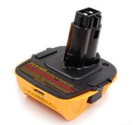 Power Tool DCA1820 - Adattatore per batteria da 18 V, compatibile con batterie da 20 V MAX, compatibile con DCB206, DCB201, DCB609, DC9096, DC9098, DW9096, DW9099, in plastica resistente, colore: nero