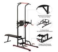 Power towe con panca e dip station