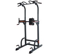 Power Tower Multifunzione, Altezza Regolabile 192-228Cm, Dip Station, Sbarra Sol