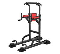 Power Tower Panca Regolabile Palestra, Stazione Fitness Multifunzione Sbarra Trazioni Chin Up Pull UP Station Dip Station Trazioni&Panca Piana,Nero,A