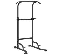 Power Tower - Stazione per dip, colore nero, 102 x 95 x 210 cm, barra per trazioni regolabili e barre per dip per palestra, robusto telaio in acciaio per un allenamento sicuro