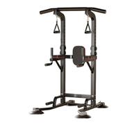 Power Tower - Stazione per trazioni e Immersioni in Altezza Regolabile, Multifunzione, per l'allenamento della Forza Domestica, per la Palestra Domestica