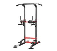 Power Tower Workout Dip Station, Multifunzione Sbarra Trazioni per Dips, Chin Up, Ideale Come Mentoniera, Addominali,Allenatori per Schiena e Tricipiti,Nero