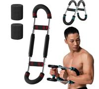 Power Twist Arm Trainer, Adjustable Chest Exercise Workout Equipment, Forearm Triceps Chest Enhanced Exercise Strengthener, Portable Spring Resistance Home Fitness Equipment (50KG/110LB)