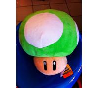 power up mushroom fungo verde super Mario bros 26 cm pelusche cotone