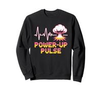 Power Up Pulse Pop Culture Retro Videogioco Felpa